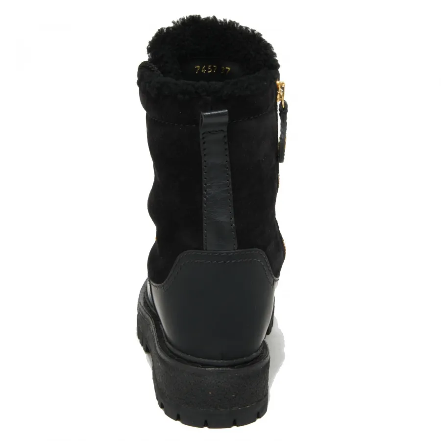 0949O stivaletto CAR SHOE black INSIDE ECO FUR stivaletti donna boot women