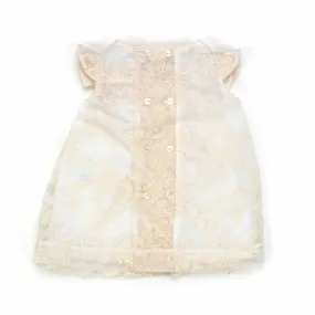 Abito Tulle Neonata Beige