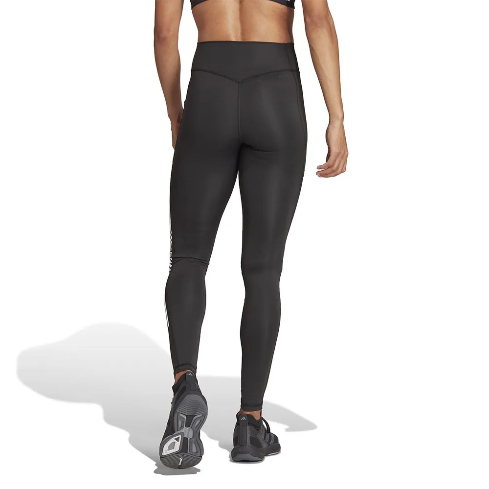 ADIDAS Leggings Sportivi Tristripe Nero Donna