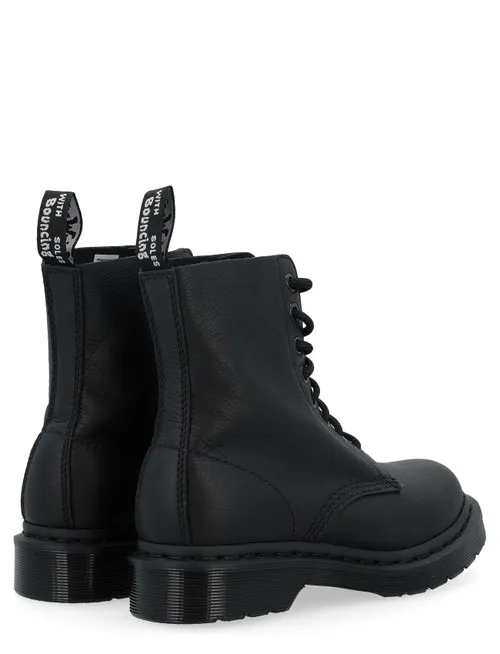 Anfibio Dr. Martens Pascal Mono in pelle martellata nera