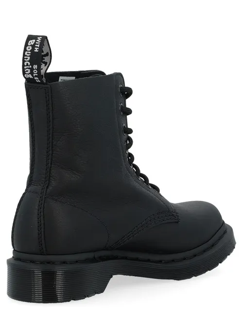 Anfibio Dr. Martens Pascal Mono in pelle martellata nera