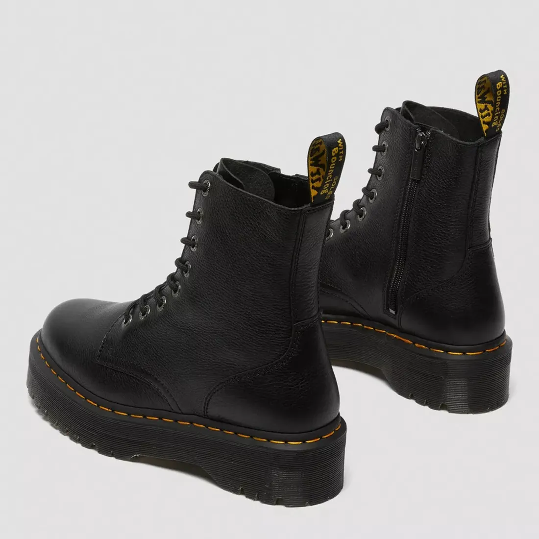 Anfibio platform Dr. Martens Jadon III Pisa in pelle nera