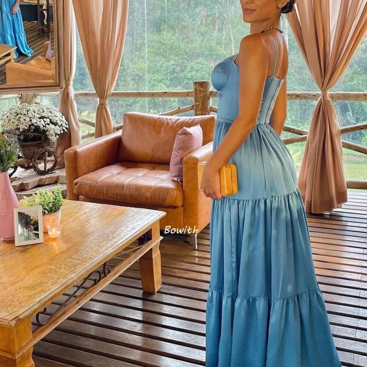 Bowith Sweetheart Abiti da festa da sera Una linea Abiti da cerimonia formale Abito di lusso per la festa di gala 2022 Abiti da