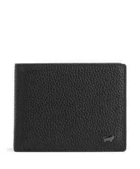  Braun Büffel Theo RFID Portafoglio pelle di vacchetta grana nero  