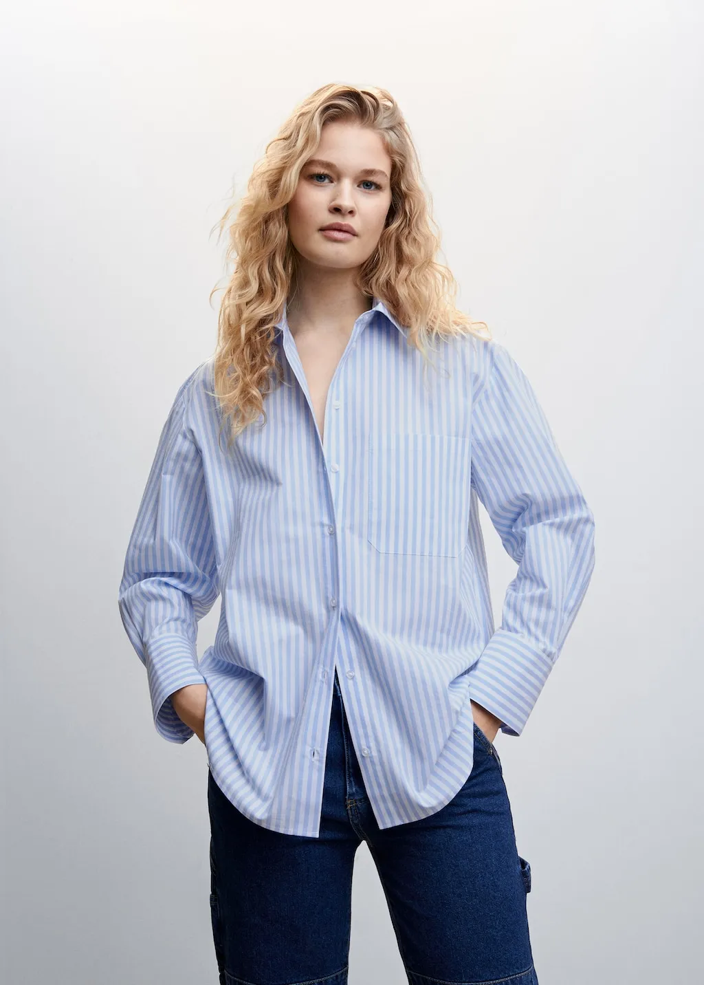 Camicia oversize righe