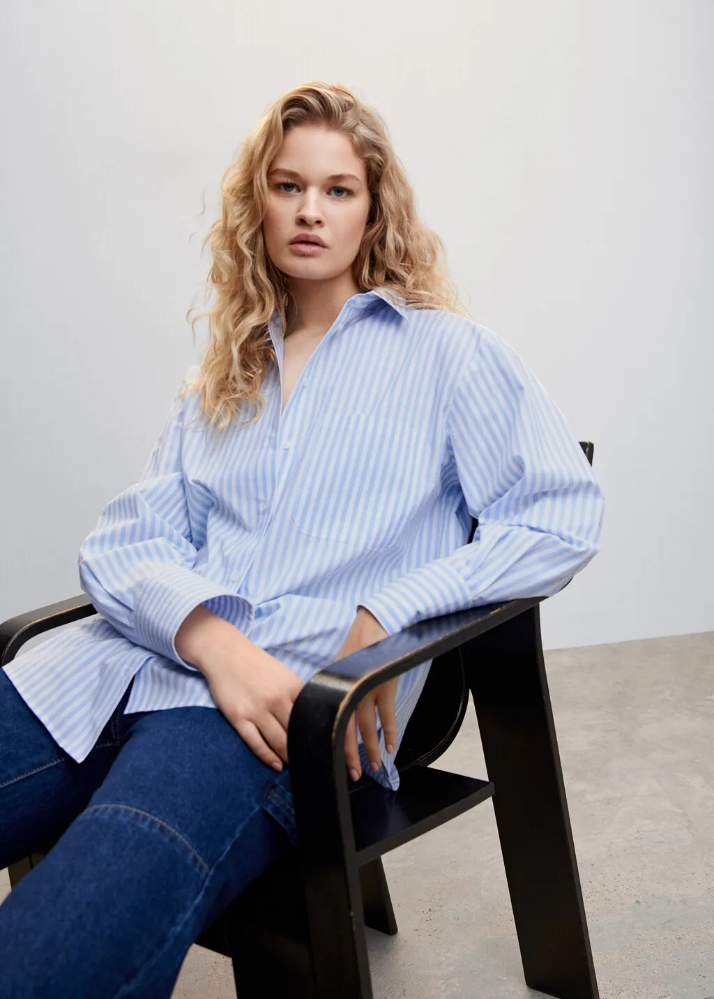 Camicia oversize righe