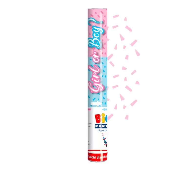 Cannone Sparacoriandoli Bimbo o Bimba? 30 Cm Rosa