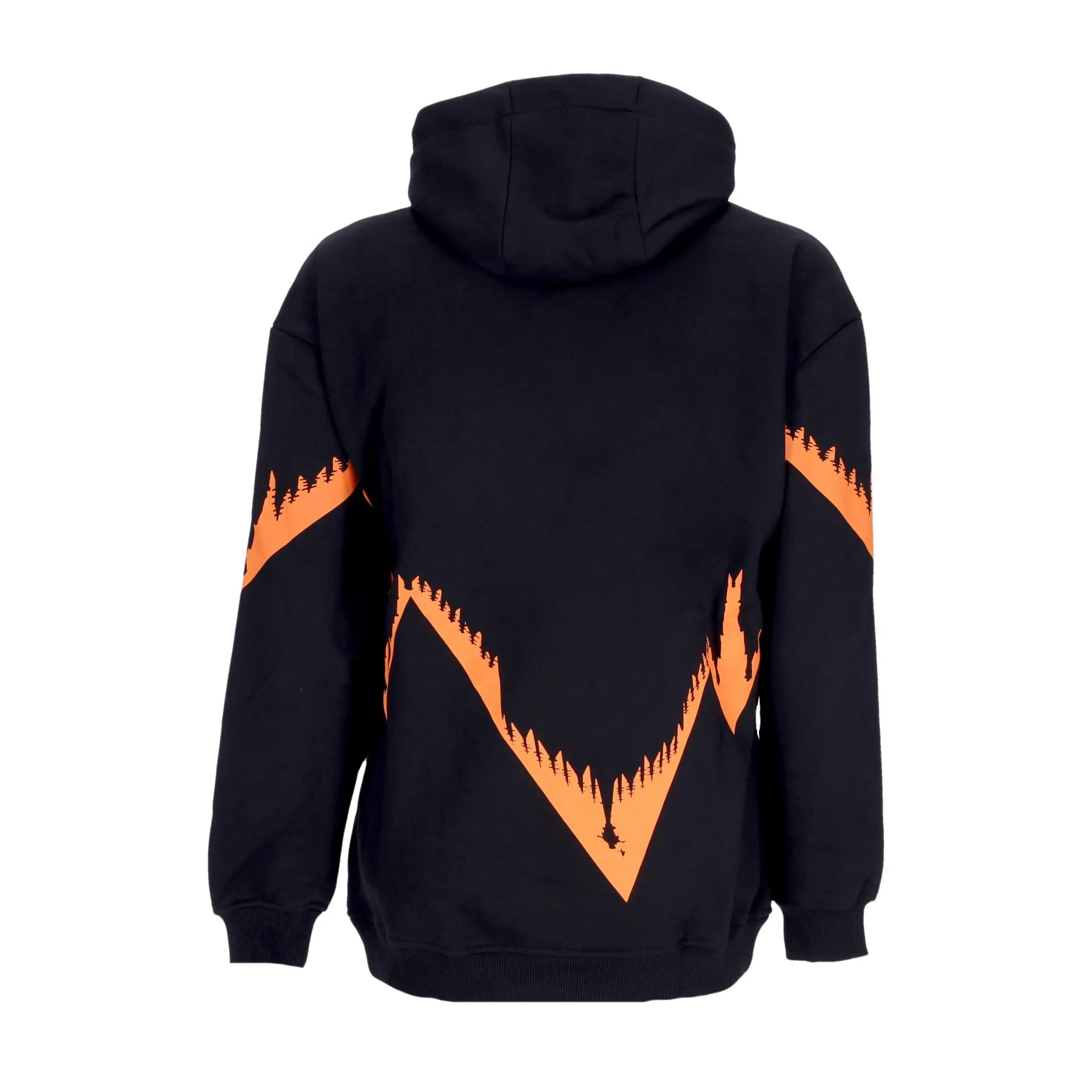 Felpa Cappuccio Uomo Bench Milano Outline Oversize Hoodie Black/red