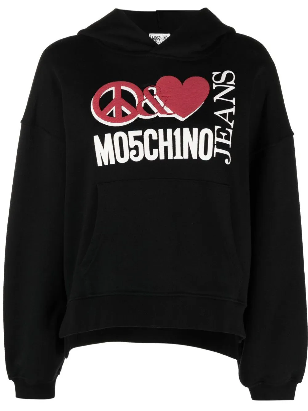 FELPA OVERSIZE CON LOGO PEACE