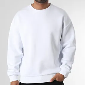 Felpa oversize girocollo Large 2631 Bianco