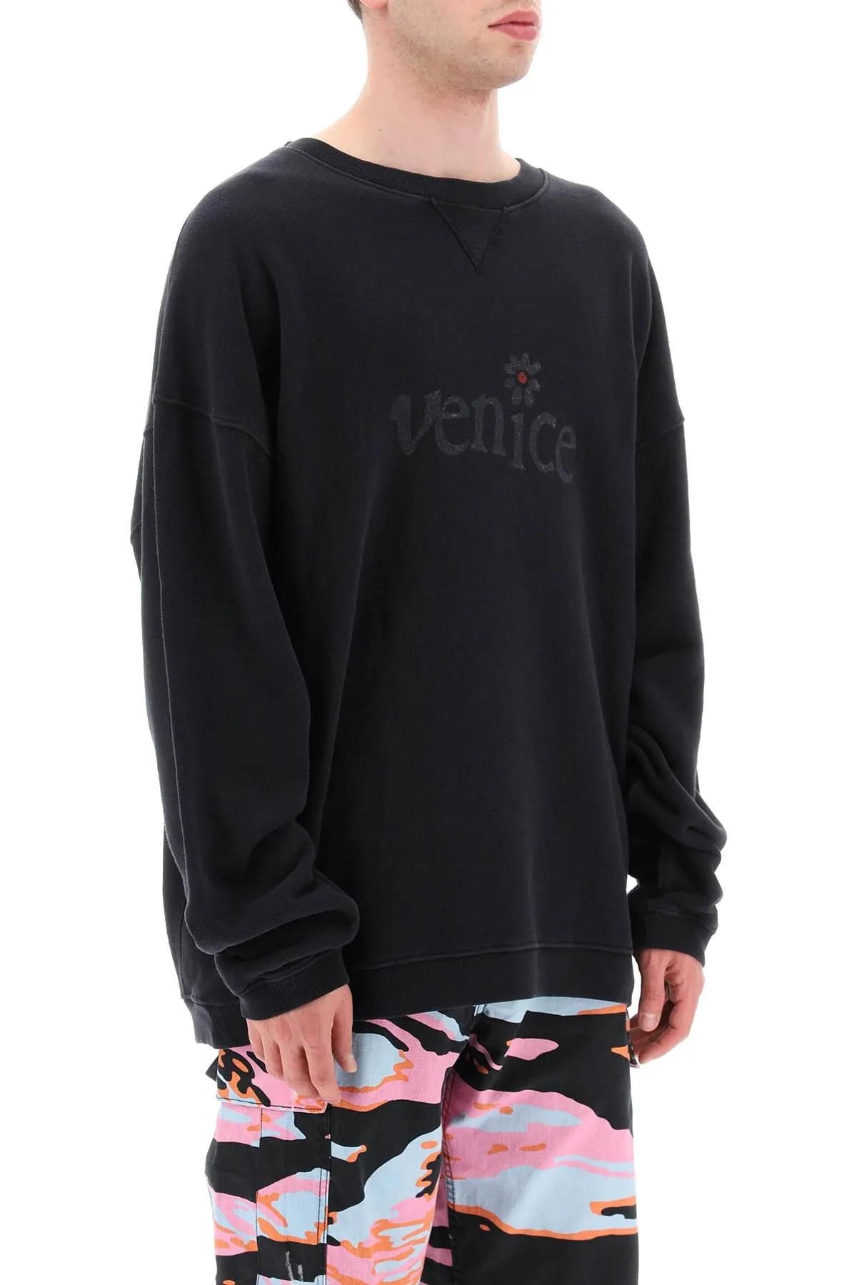 Felpa Oversize Stampa Venice