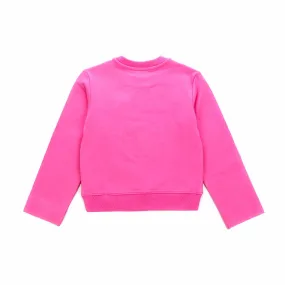 Felpa Rosa Logo Bambina Teenager