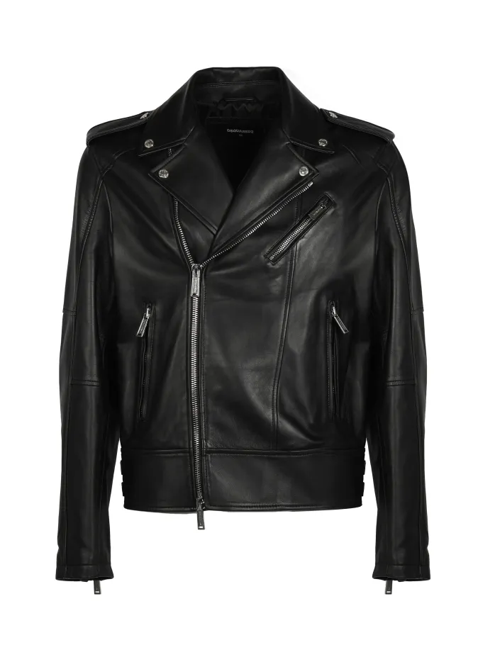 GIACCA BIKER IN PELLE
