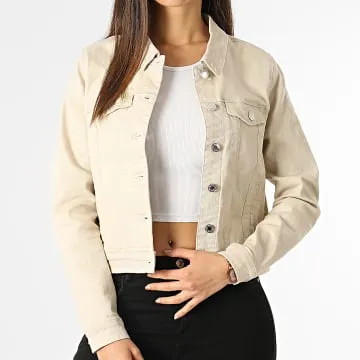 Giacca da donna Crop Soya Beige Jean