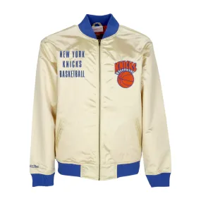Giubbotto Bomber Uomo Nba Team Og 2.0 Lightweight Satin Jacket Vintage Logo Neykni Gold