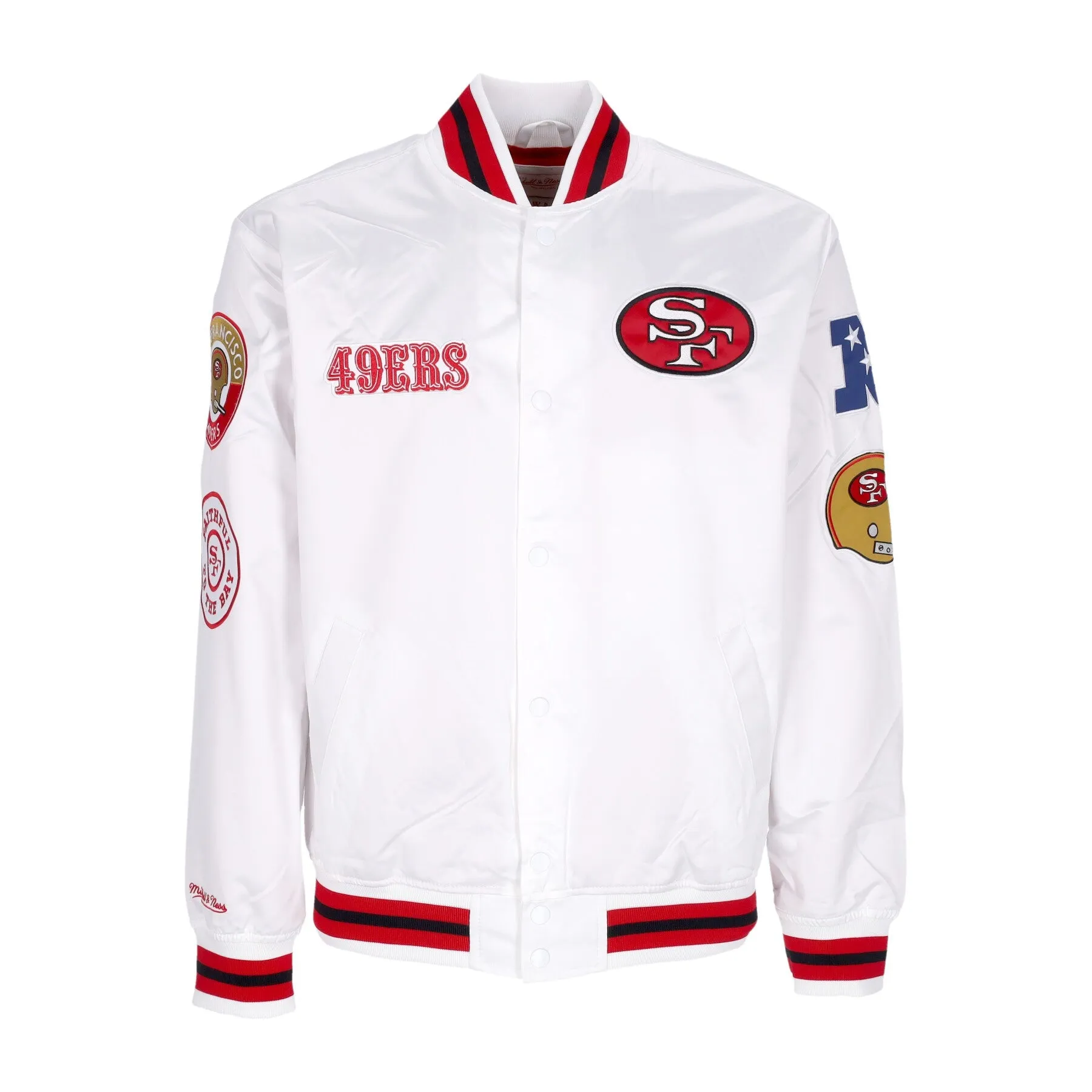 Giubbotto Bomber Uomo Nfl Hometown Lw Satin Jacket Saf49e White