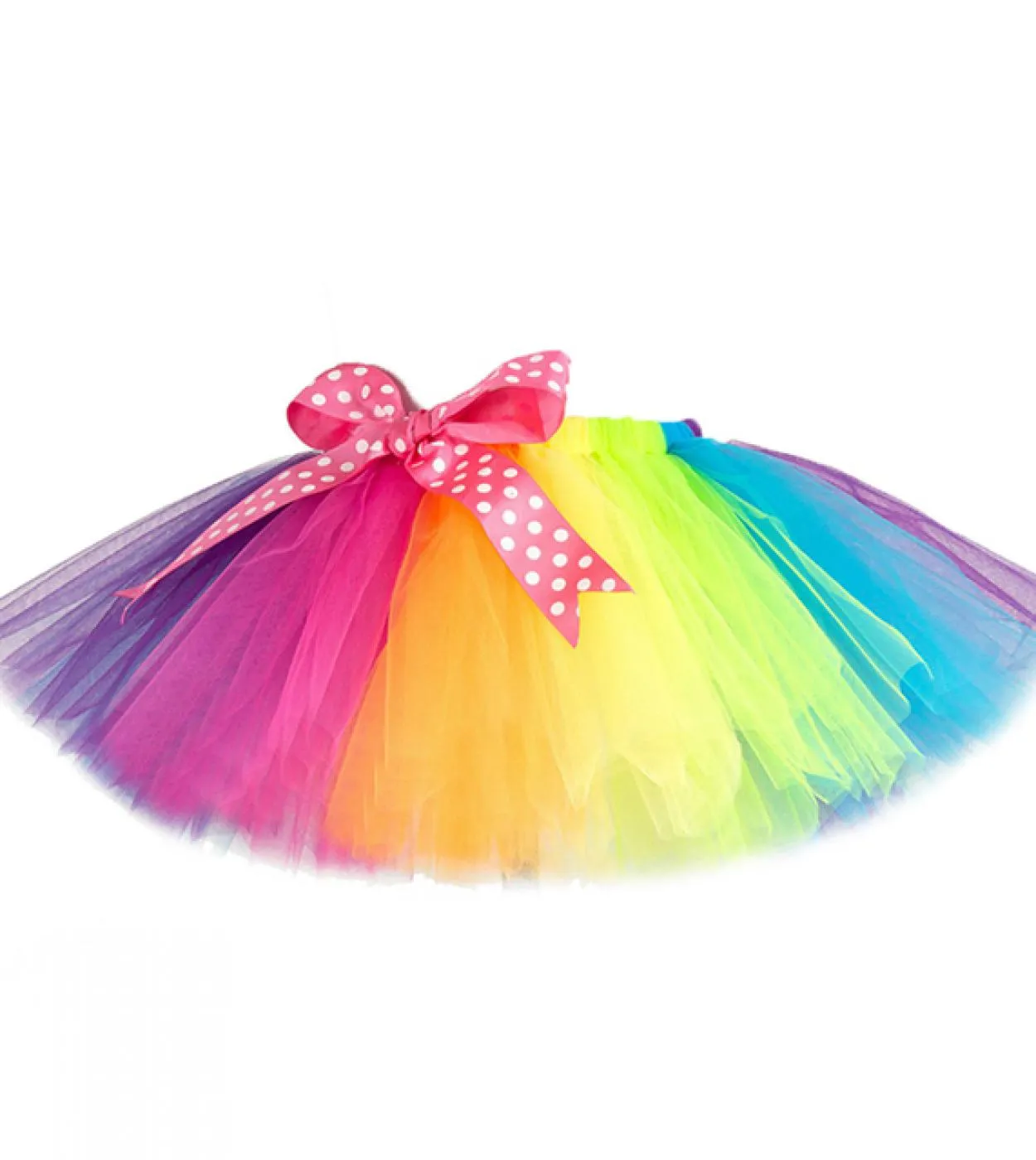 Gonna tutu arcobaleno per ragazze Tutu di danza principessa Toddler Kids Gonne di tulle soffici per la festa di compleanno Costu