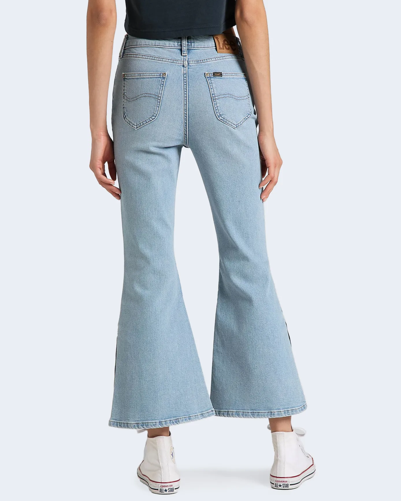 Jeans bootcut Lee split leg flare Denim chiaro