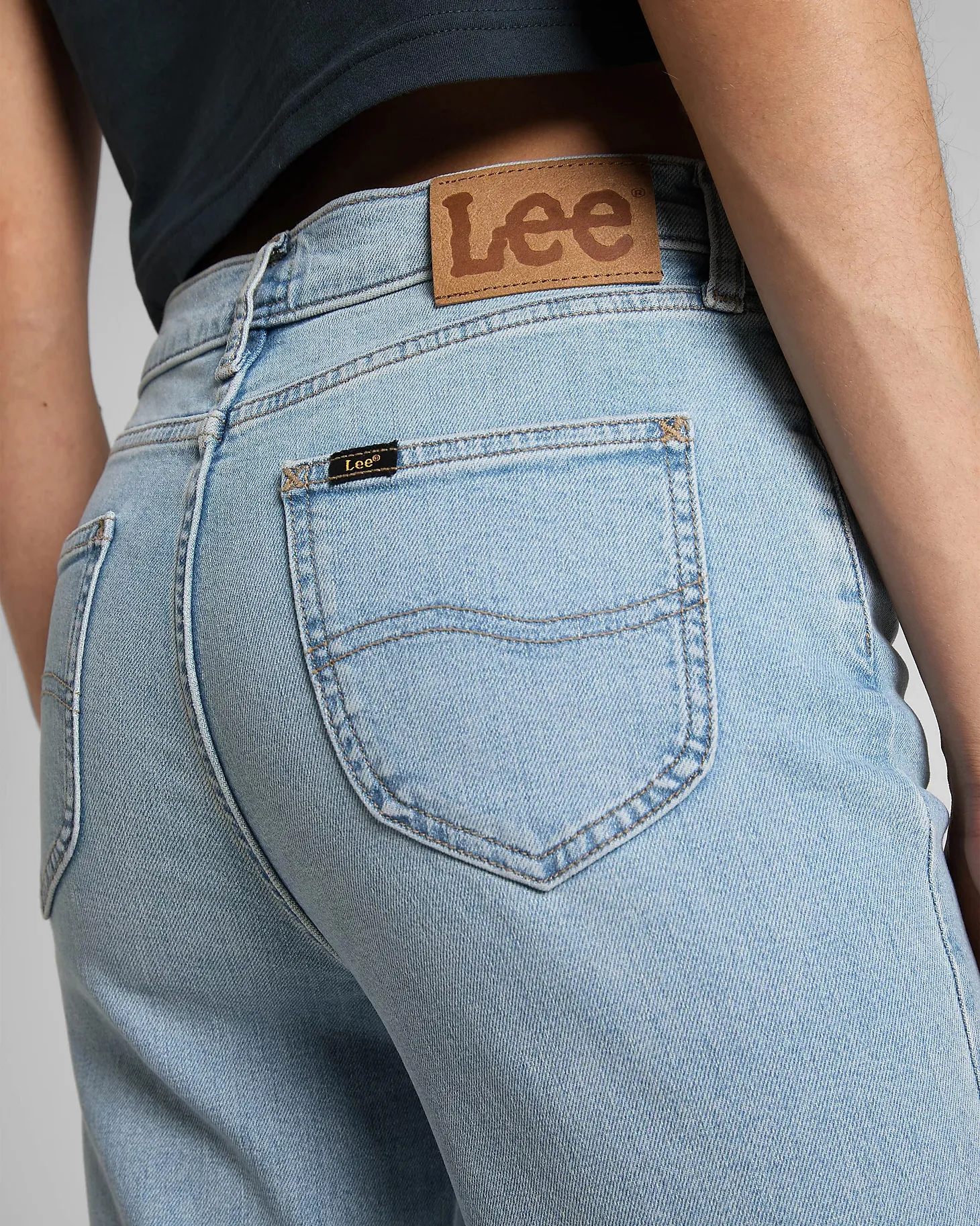 Jeans bootcut Lee split leg flare Denim chiaro