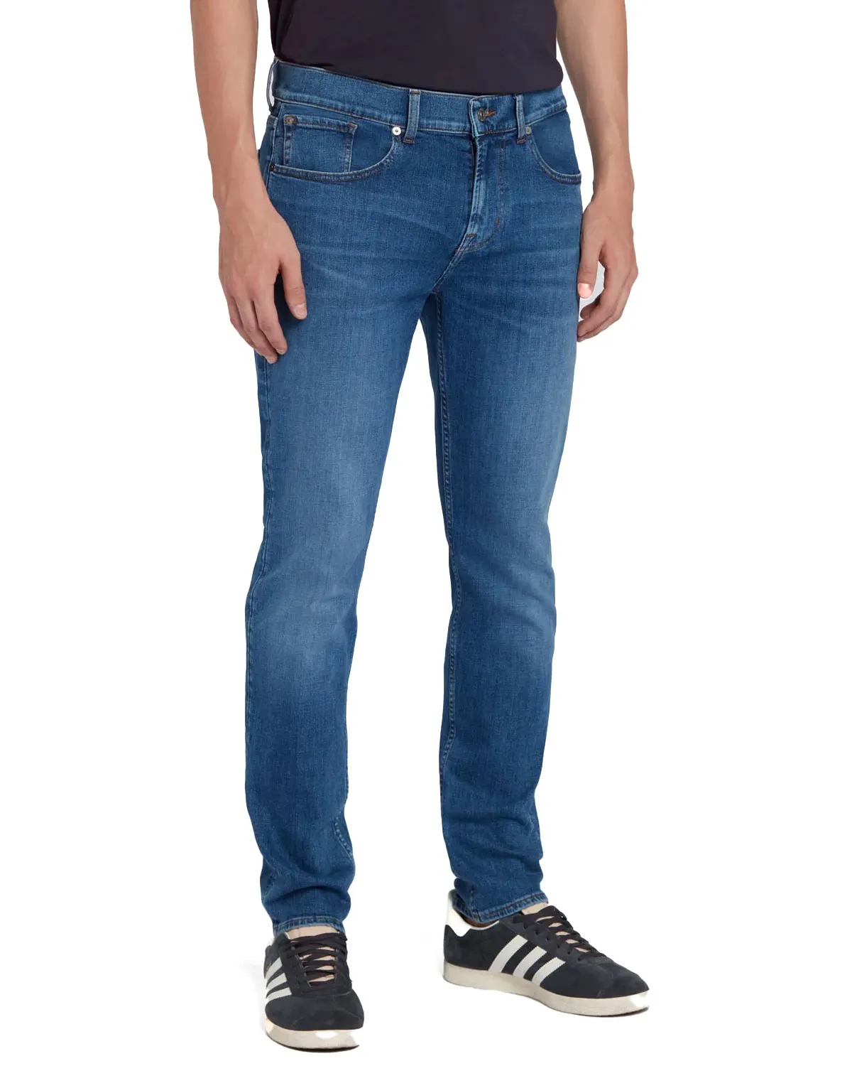 Jeans Slimmy Tapered Stretch Mid Blue
