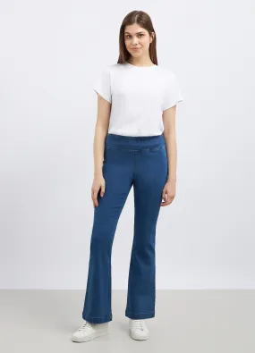 Jeggings in misto cotone flare fit donna