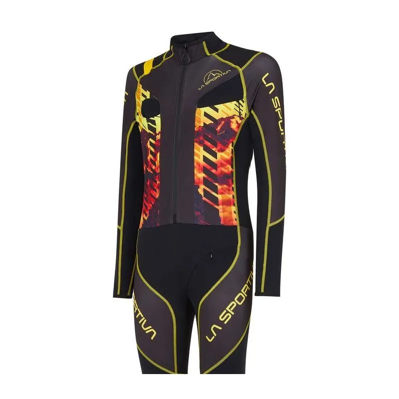 La Sportiva Stratos Racing Suit II (Nero/Giallo) Tuta da sci alpinismo da uomo