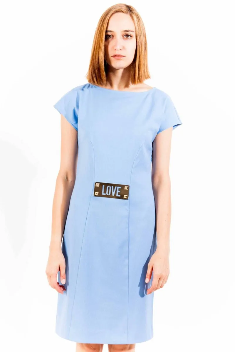 LOVE MOSCHINO ABITO CORTO DONNA AZZURRO