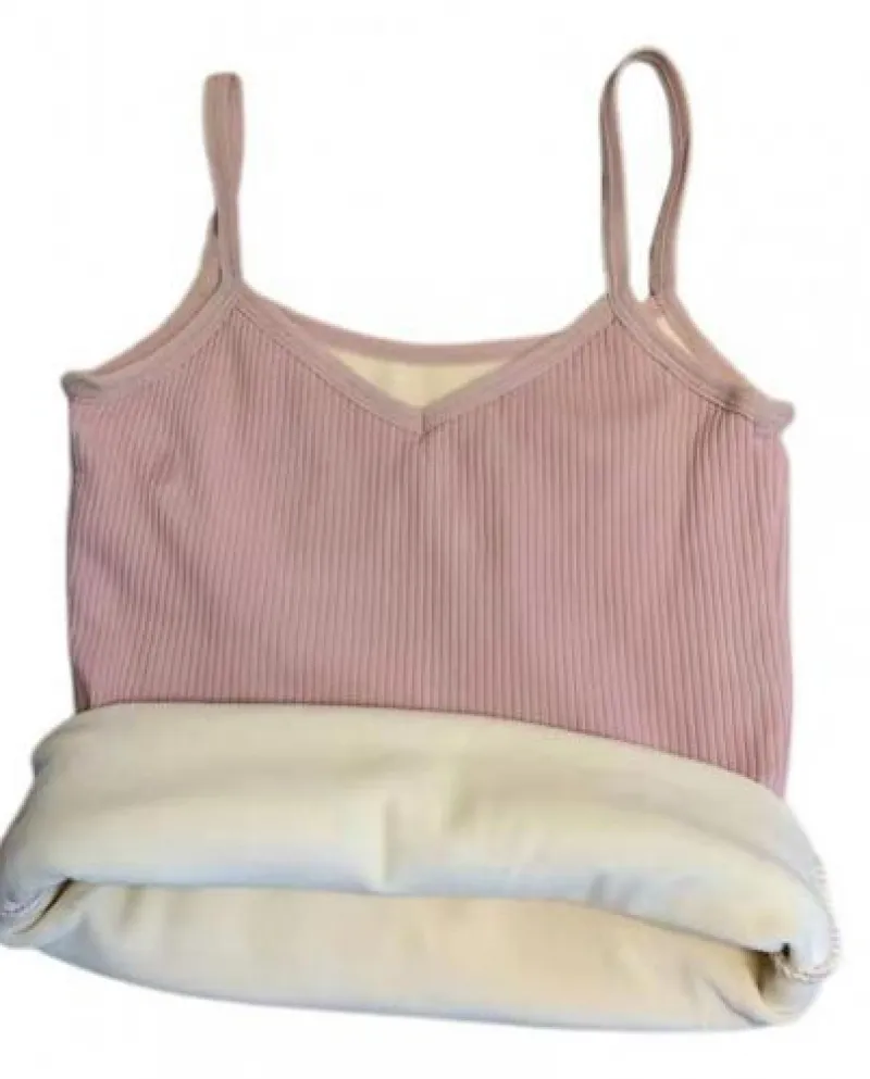 Maglia alla moda Top da donna Camicia base con scollo a V Maglia senza maniche F
