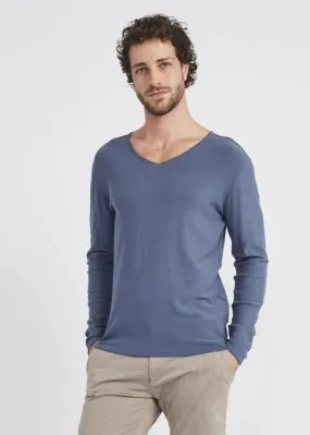 Maglia con scollo a V in misto viscosa