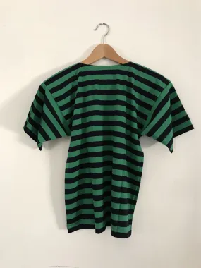Marinara a righe verde e blu – Maniche corte – Donna