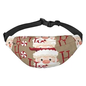 Marsupio unisex con scritta “Merry Christmas”, impermeabile, leggero, per viaggi, sport, escursionismo, Come nella foto, Taglia 