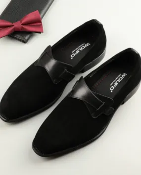 Mocassini da uomo in pelle scamosciata autunno nuovi per la danza della festa nuziale Nero Marrone in vera pelle Slip On Scarpe