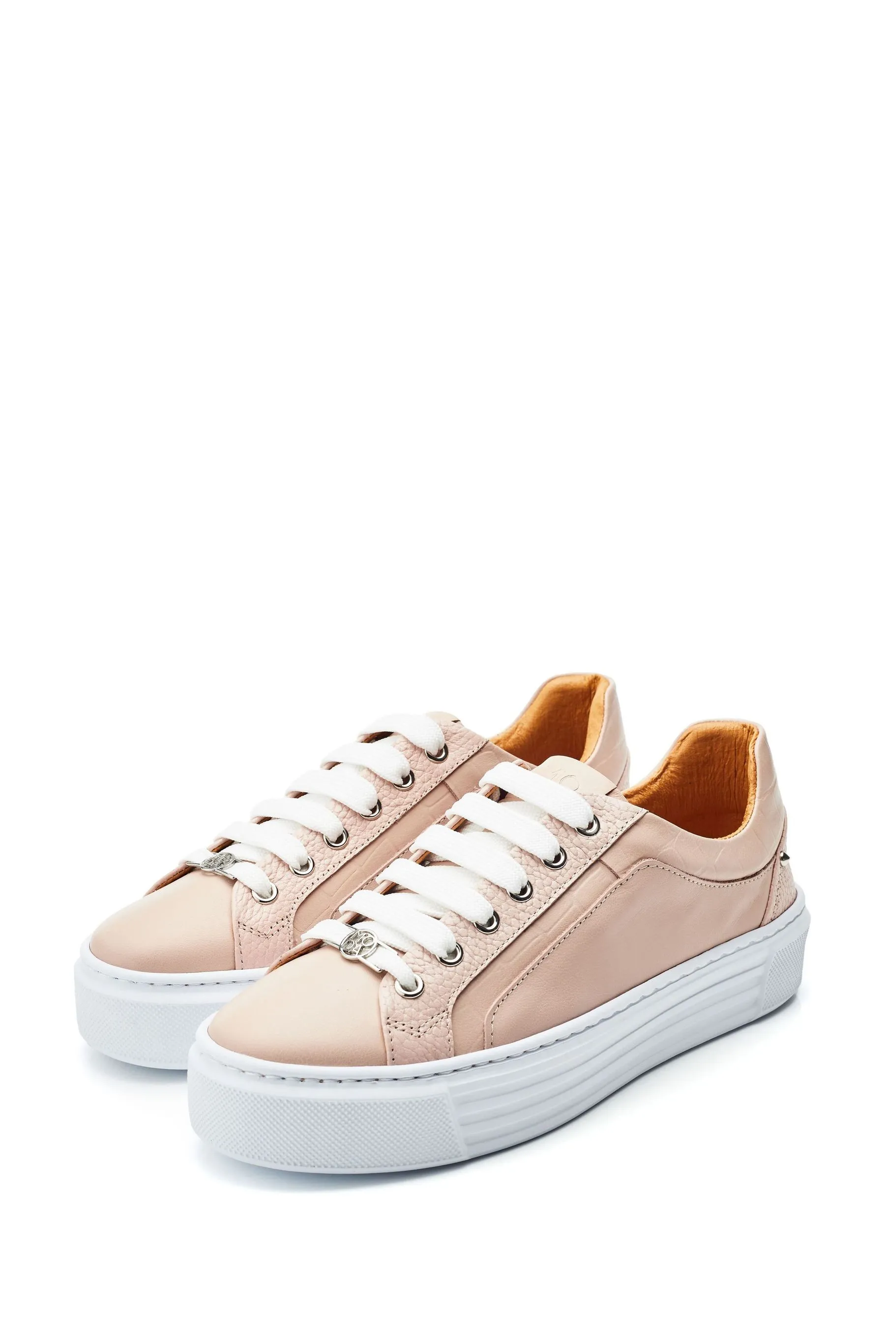 Moda in Pelle Arabeller - Pizzo - Scarpe da ginnastica con occhielli    