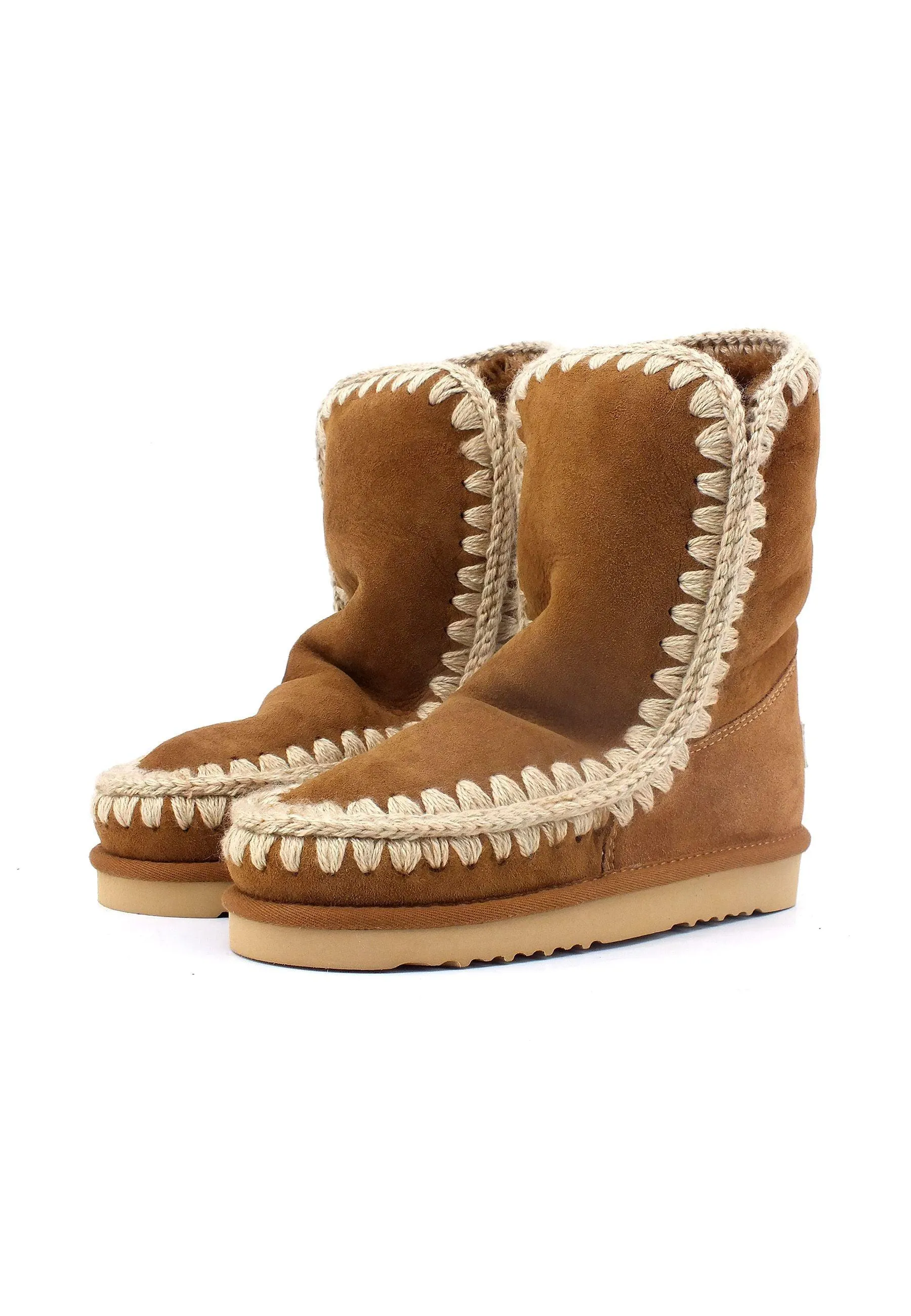 MOU Eskimo Boot Stivaletto Pelo Donna Cognac MU.FW101000A