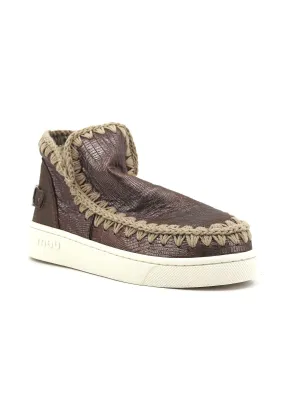 MOU Summer Eskimo Stivaletto Donna Metallic Lizard Gun MU.SW211001C