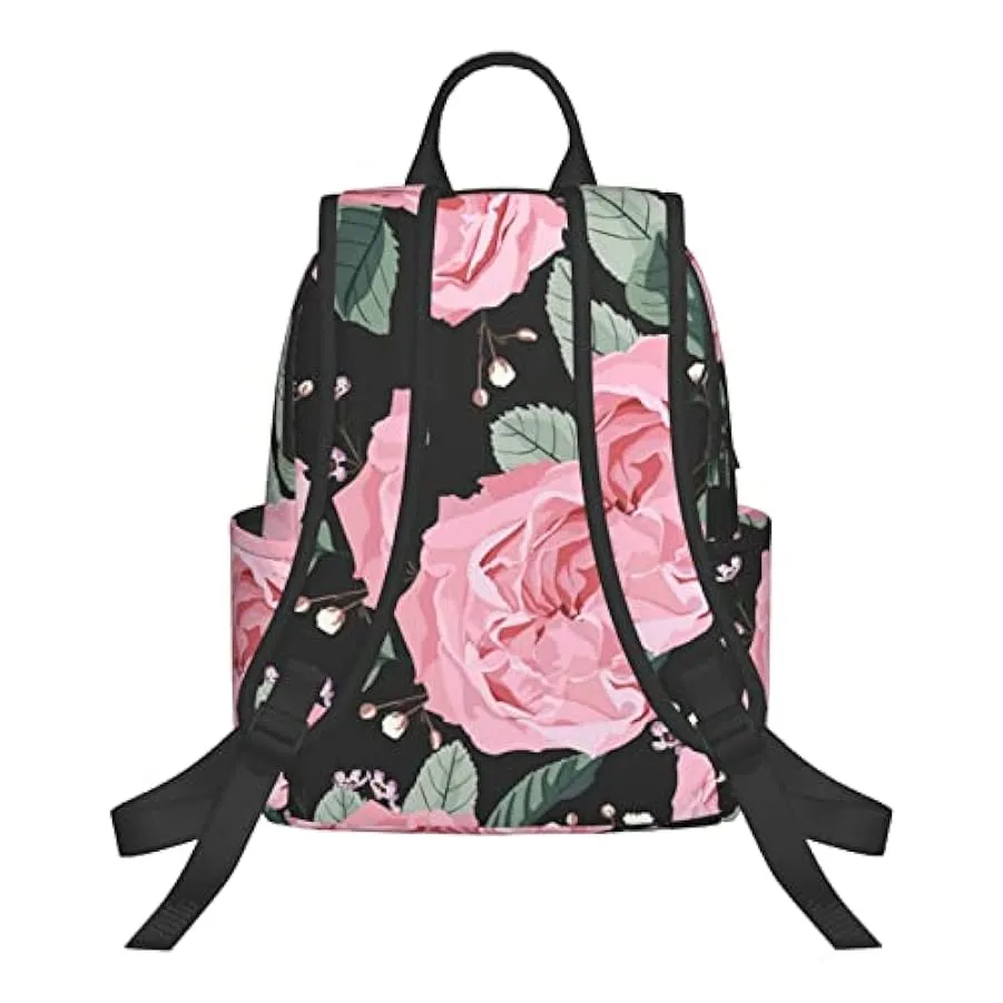 OTRAHCSD Zaino da giardino con rose Lightweigh per uomo e donna, zaino casual per escursionismo, campeggio, viaggi, all’aperto 2