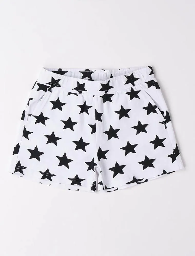 Pantalone Corto I Do - Bianco Nero