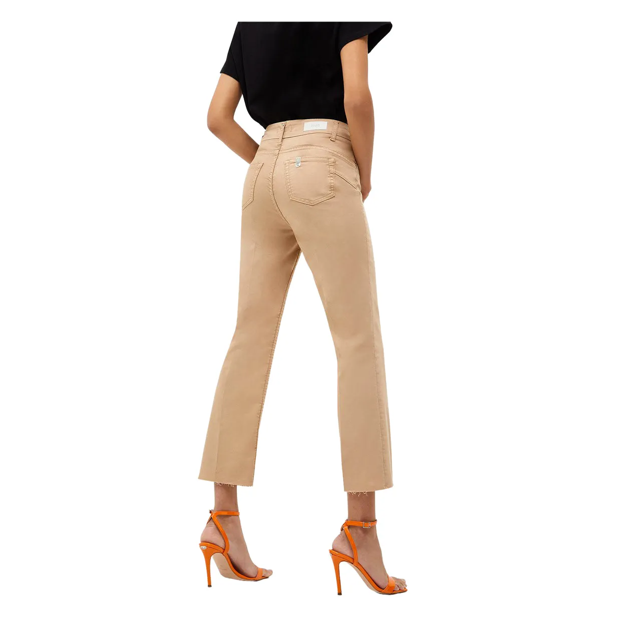 Pantaloni Donna Liu-Jo Bottom Up Beige