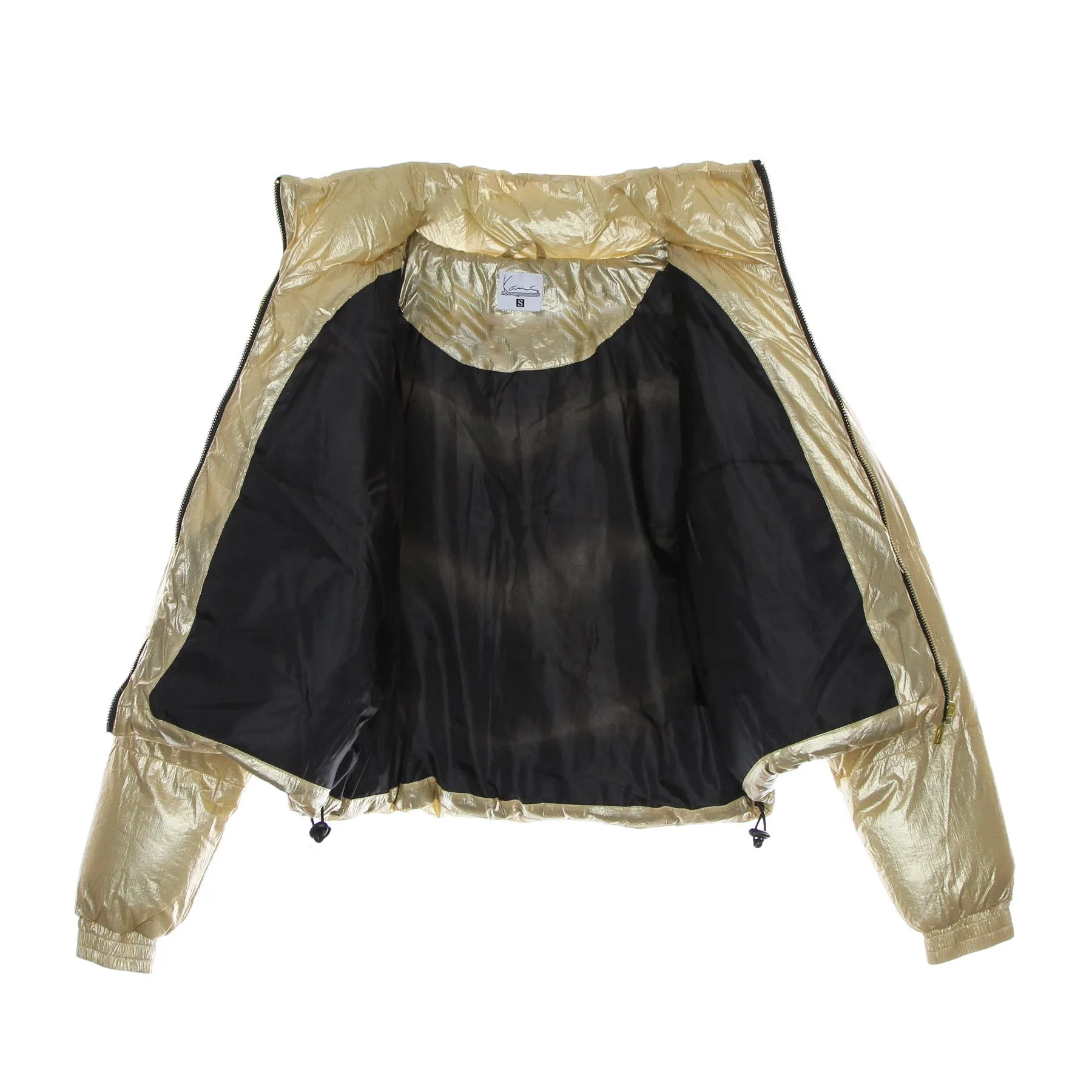 Piumino Corto Donna Chest Signature Puffer Jacket Gold