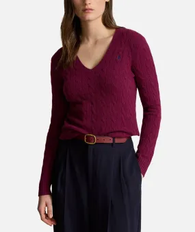 POLO RALPH LAUREN DONNA--Maglia scollo a V lana e cashmere