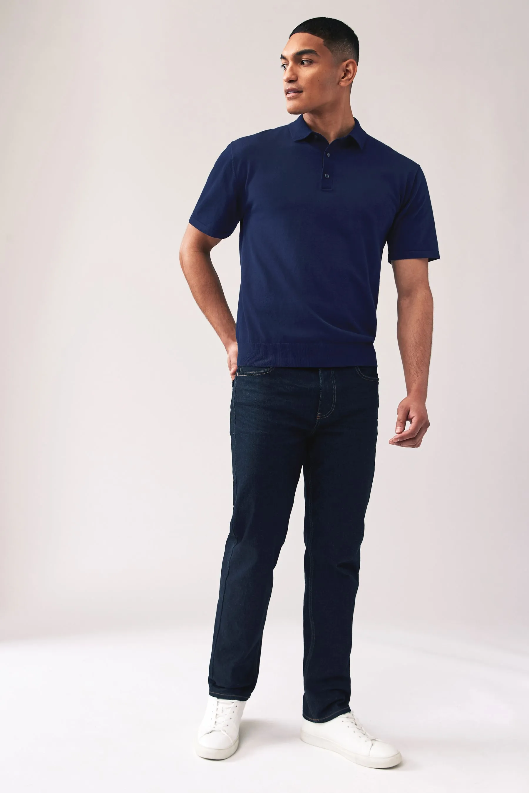 Regular - Fit Knitted Polo Shirts 2 Pack    