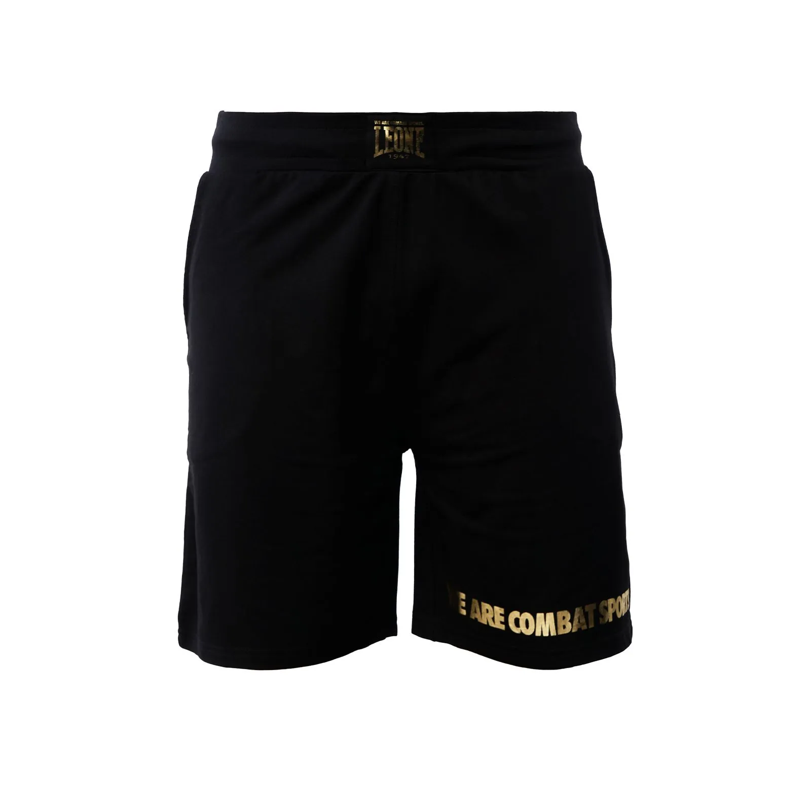 Shorts neri sportivi con logo