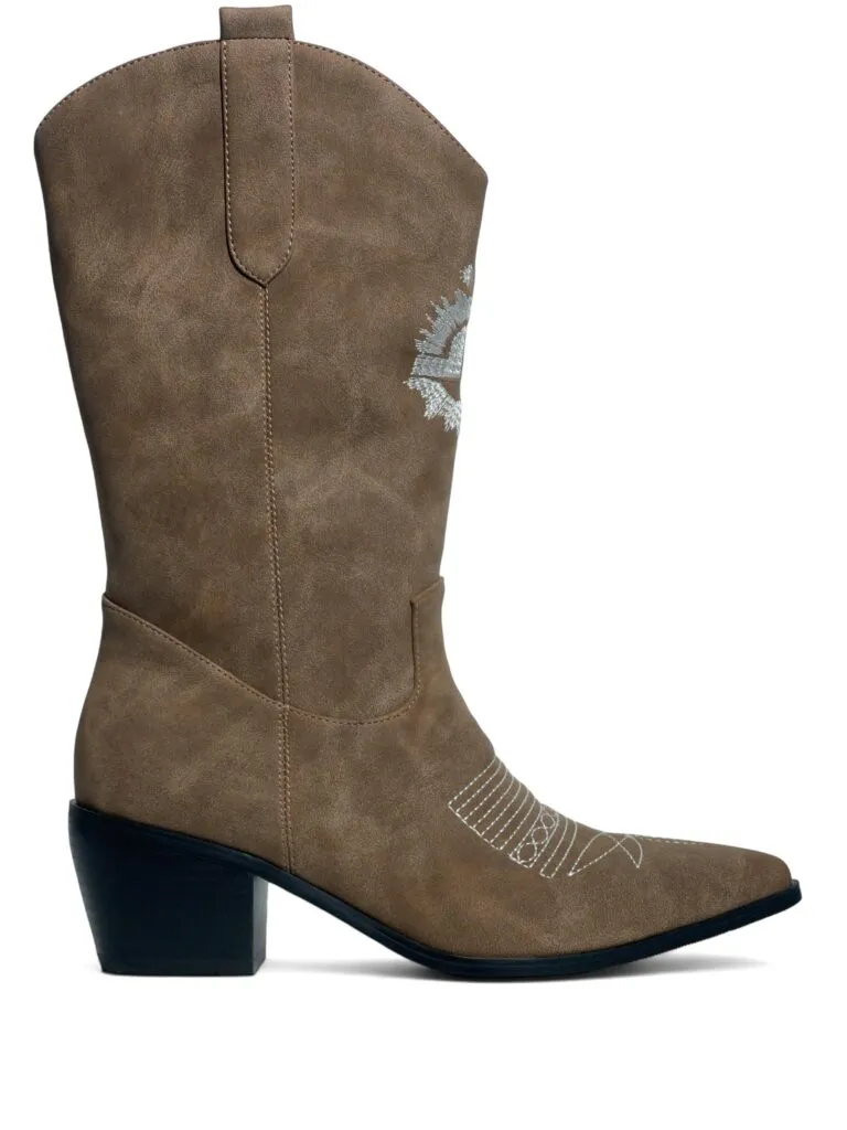 Stivali texano donna “Gaelle Paris” GBCDP2875 Collezione Autunno/Inverno 2024/2025 – Antracite/Testa di moro