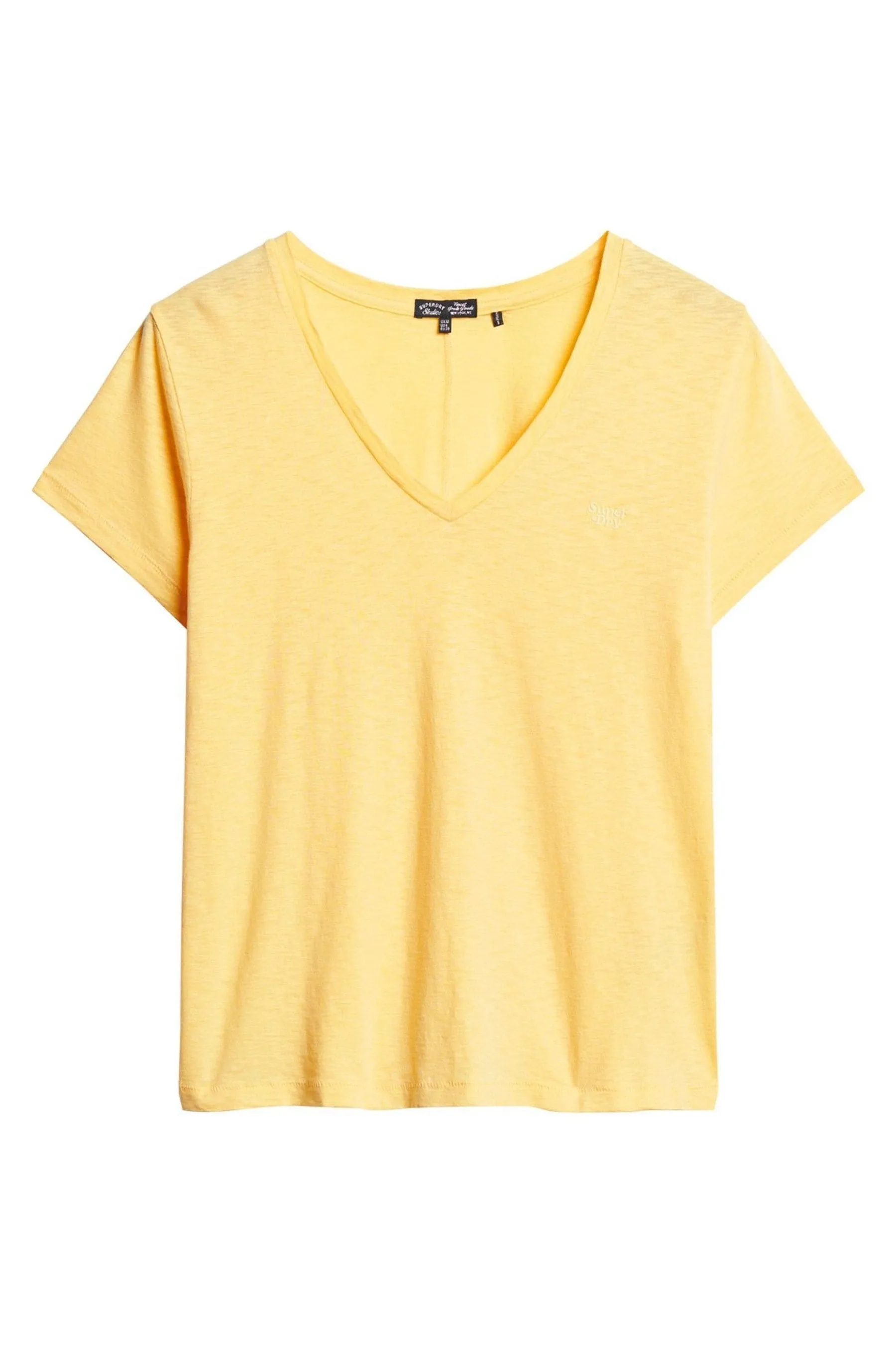 Superdry Studios - T-shirt ricamata con scollo a V