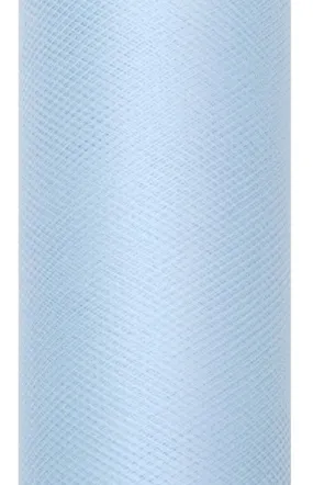 Tessuto in tulle azzurro 9m x 50cm
