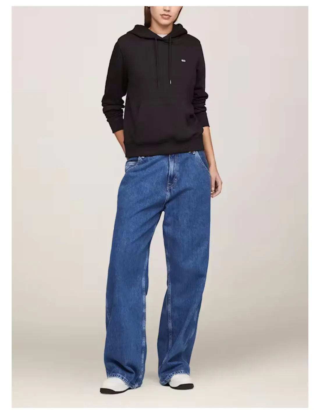 TOMMY JEANS FELPA DONNA REG S FLAG HOODI