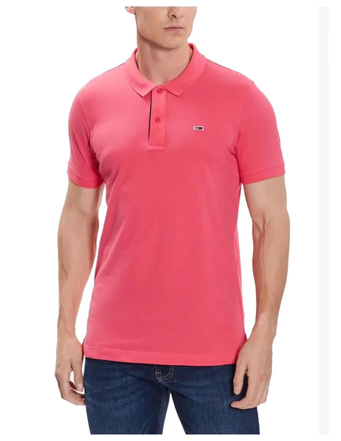 TOMMY JEANS POLO UOMO,TJM SLIM PLAC       