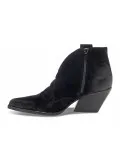 Tronchetto Elena Iachi MID WASH in velour nero