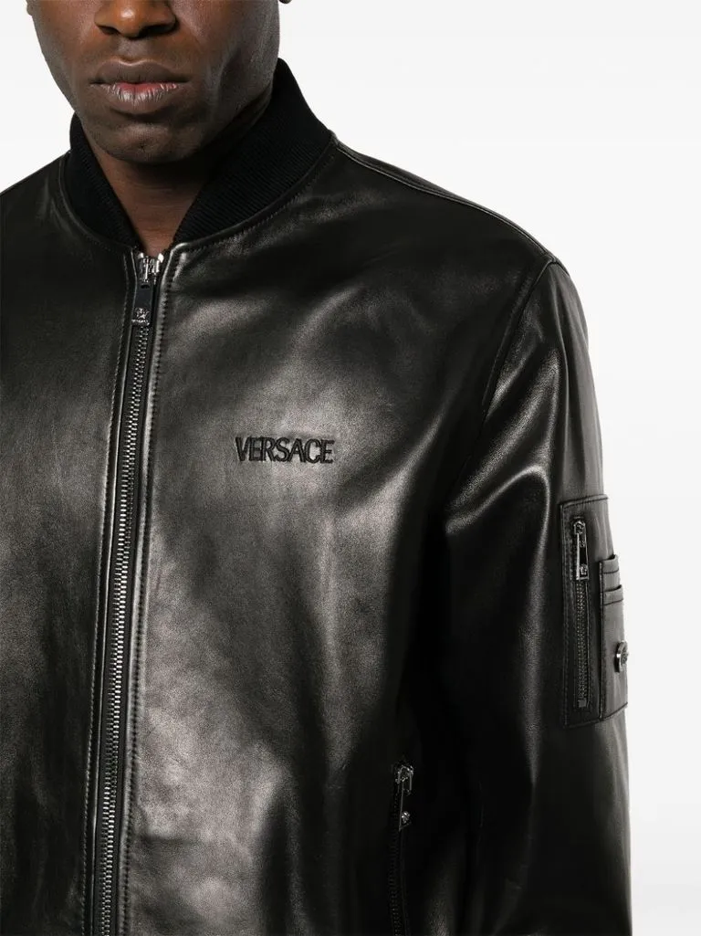 versace Bomber con logo