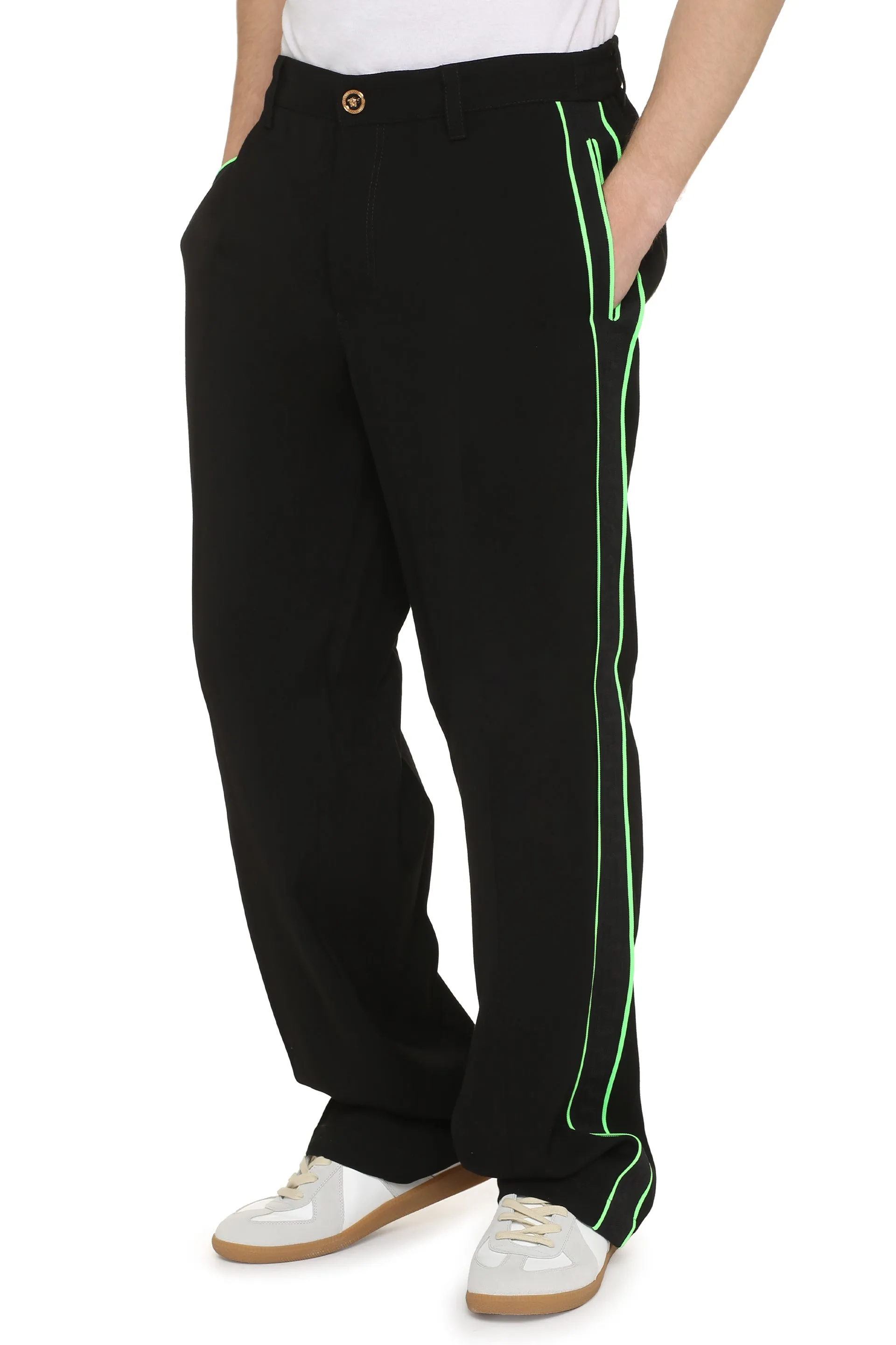 Versace Pantaloni sportivi con bande logate